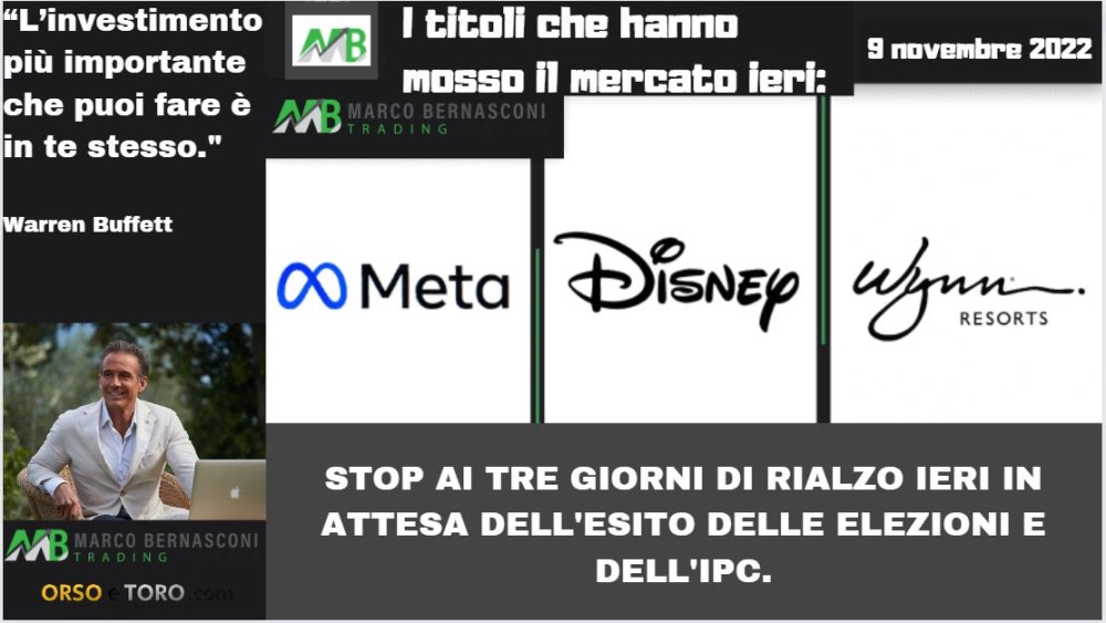 I titoli che hanno mosso il mercato usa ieri 9 novembre 2022