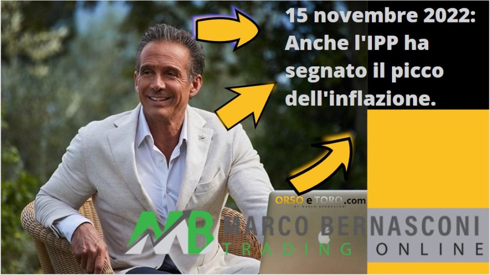 15 novembre 2022: Anche l'IPP ha segnato il picco dell'inflazione.