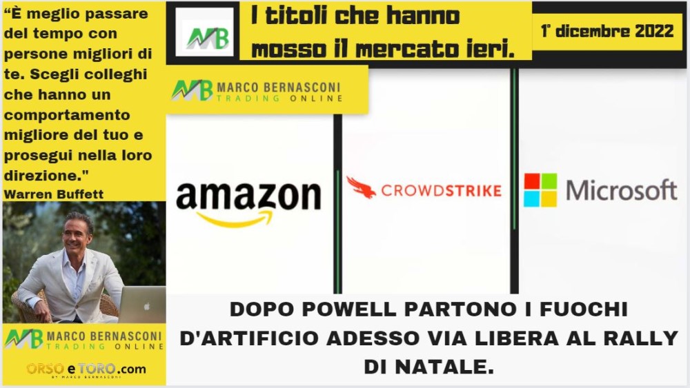 I titoli che hanno mosso il mercato usa il 30 novembre 2022
