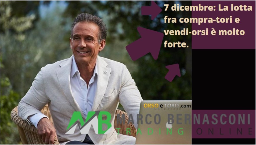 7 dicembre: La lotta fra compra-tori e vendi-orsi è molto forte.