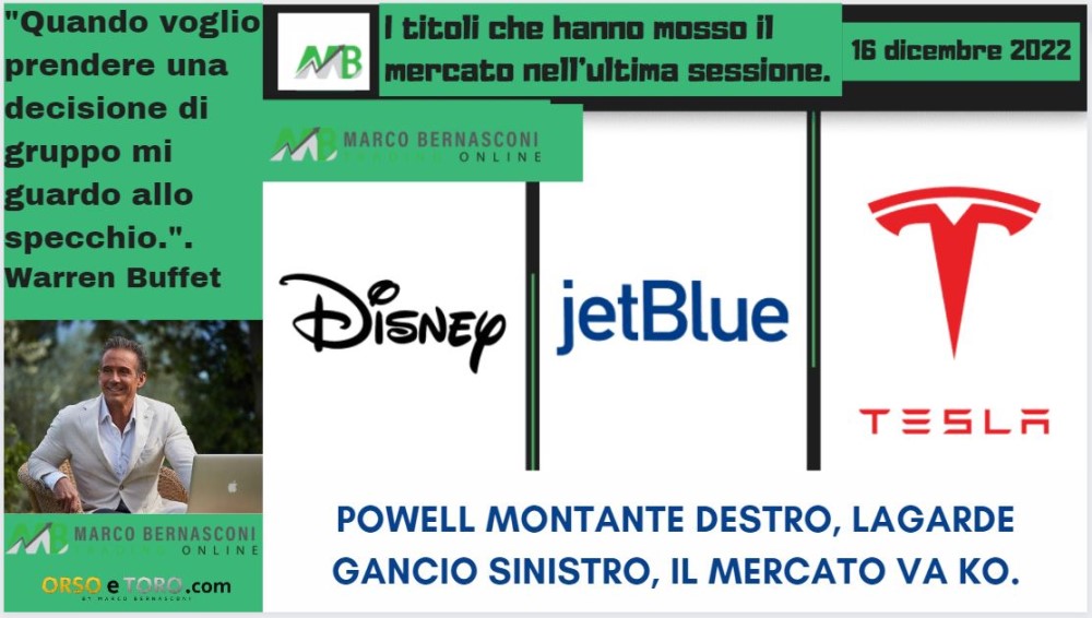 I titoli che hanno mosso il mercato usa il 15 dicembre 2022