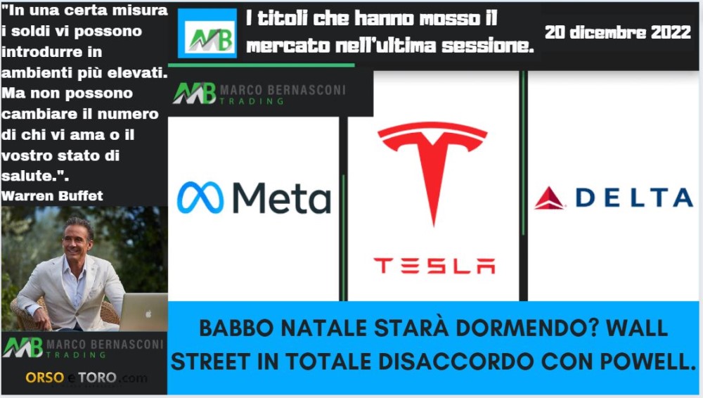 I titoli che hanno mosso il mercato usa il 19 dicembre 2022
