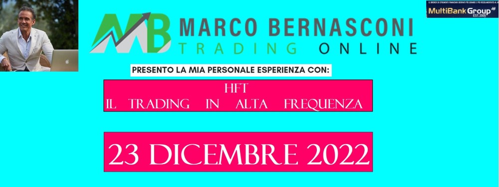 Oggi 23 dicembre 2022 super performance HFT il trading in alta frequenza.