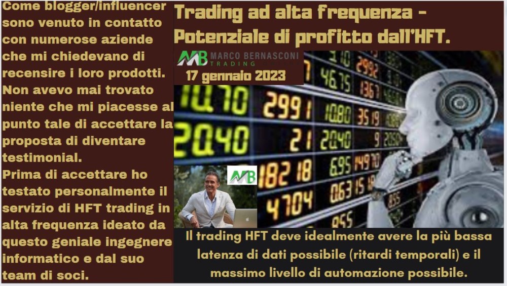 Il trading HFT deve idealmente avere la più bassa latenza di dati possibile (ritardi temporali) e il massimo livello di automazione possibile.