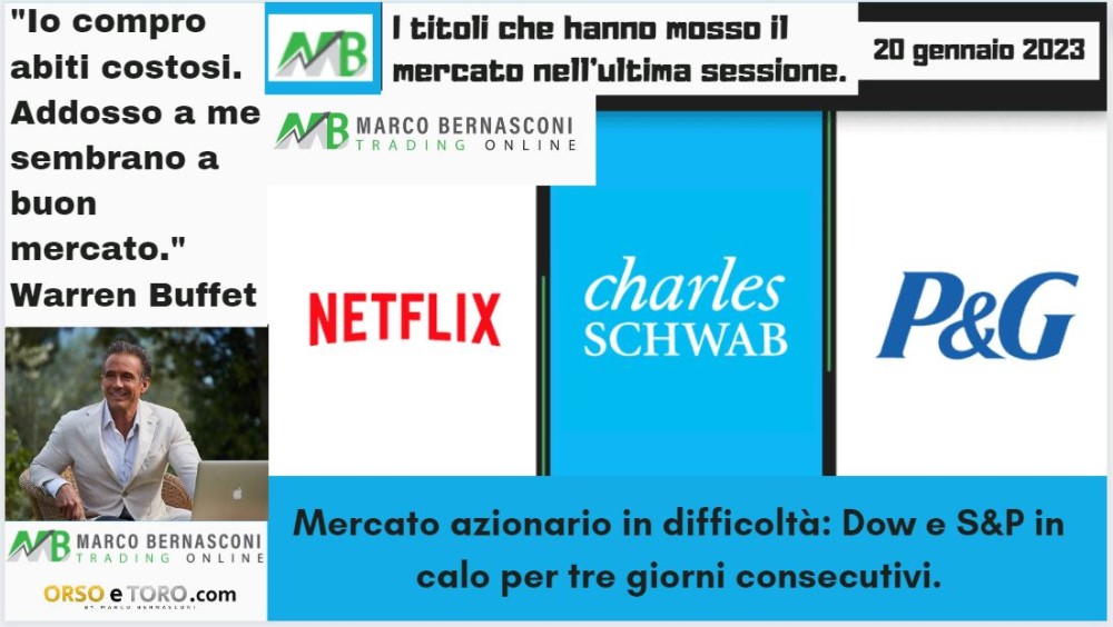 I titoli che hanno mosso il mercato usa il 19 gennaio 2023