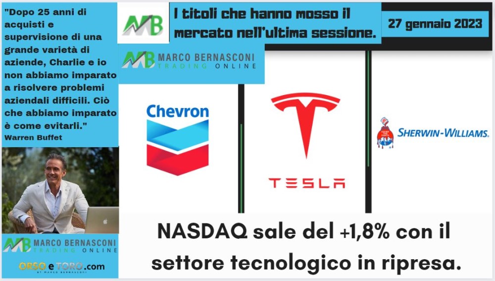 I titoli che hanno mosso il mercato usa il 26 gennaio 2023