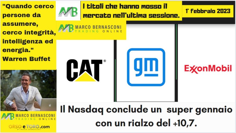 I titoli che hanno mosso il mercato usa il 31 gennaio 2023