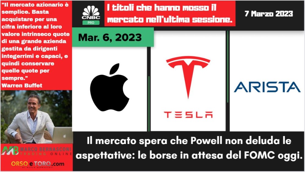I titoli che hanno mosso il mercato usa il 6 marzo 2023