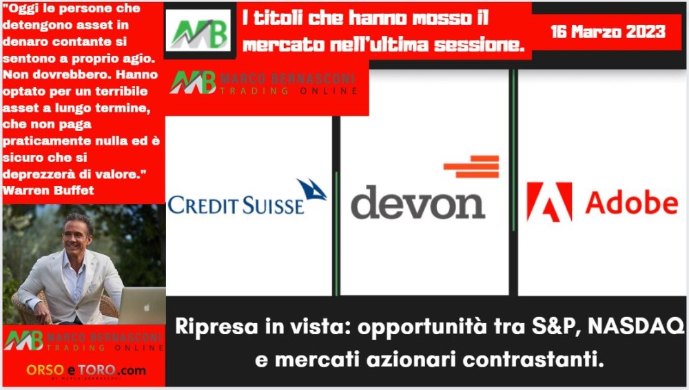 I titoli che hanno mosso il mercato usa il 15 marzo 2023