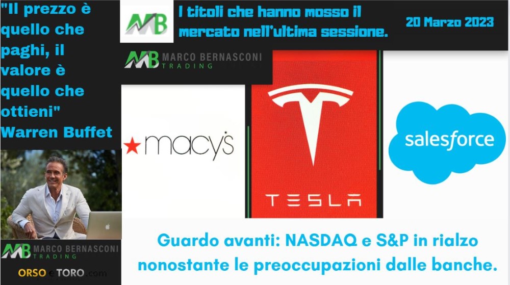 I titoli che hanno mosso il mercato usa il 17 marzo 2023