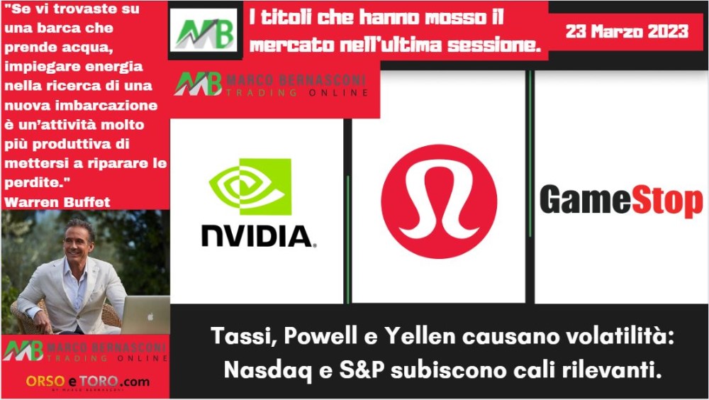 I titoli che hanno mosso il mercato usa il 22 marzo 2023