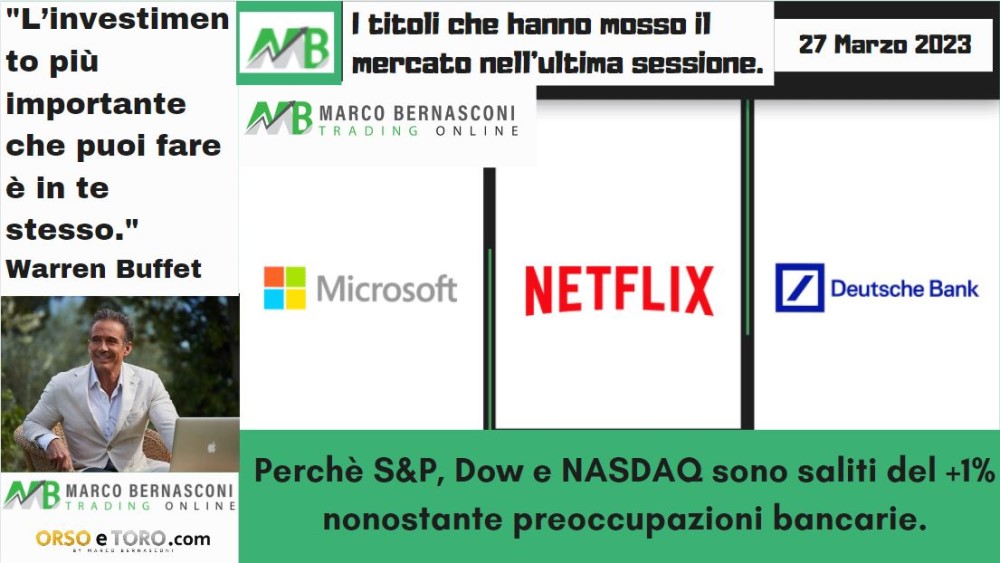 I titoli che hanno mosso il mercato usa il 24 marzo 2023