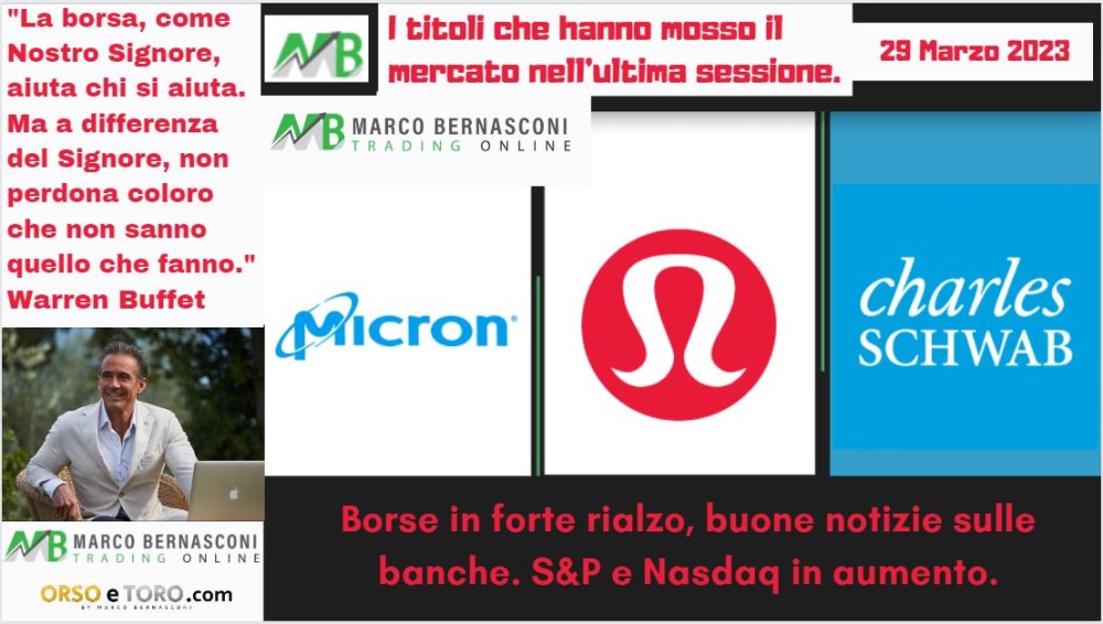 I titoli che hanno mosso il mercato usa il 29 marzo 2023