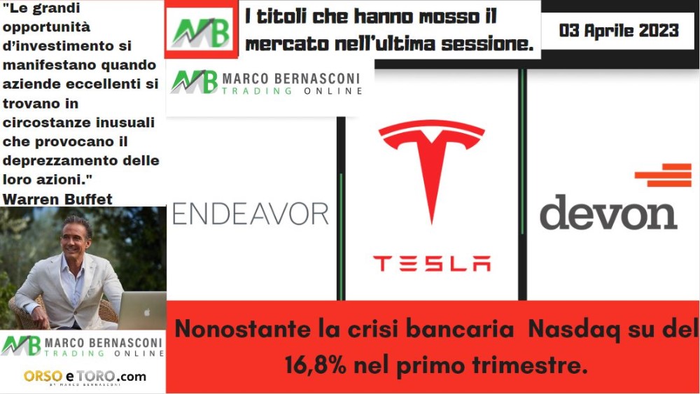 I titoli che hanno mosso il mercato usa il 3 aprile 2023