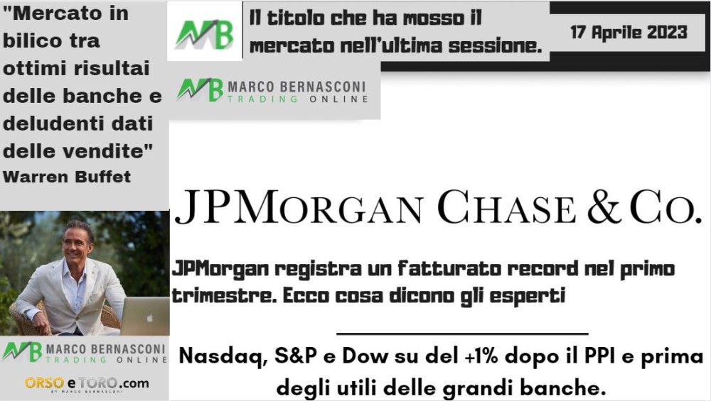 Il titolo che ha mosso il mercato usa il 14 aprile 2023