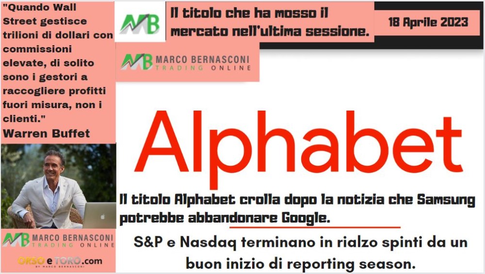 Il titolo che ha mosso il mercato usa il 18 aprile 2023