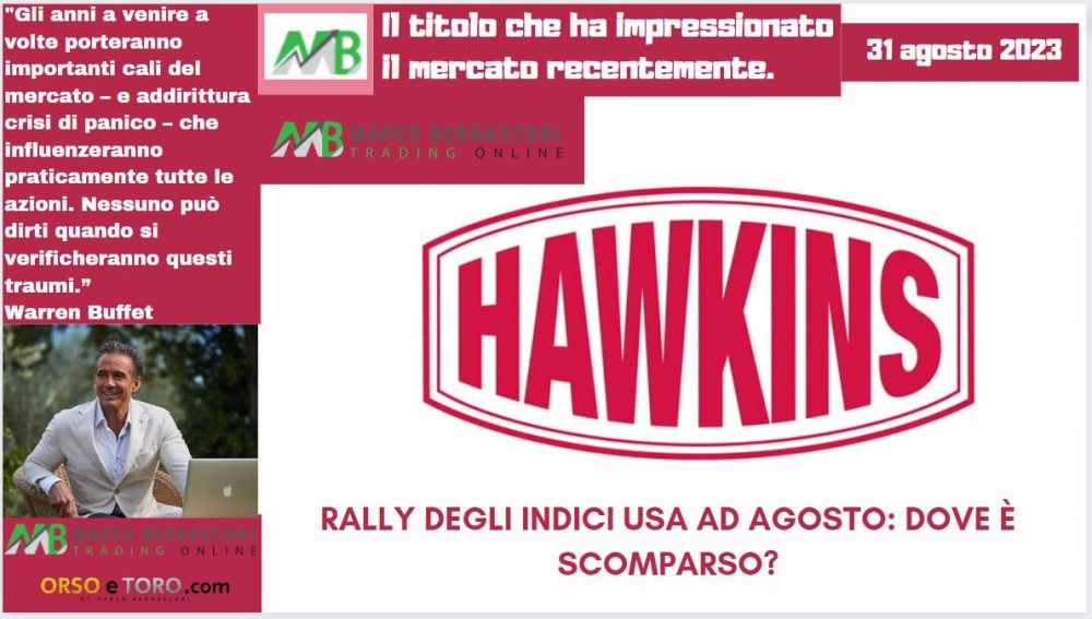 Il titolo che ha mosso il mercato usa il 30 agosto 2023