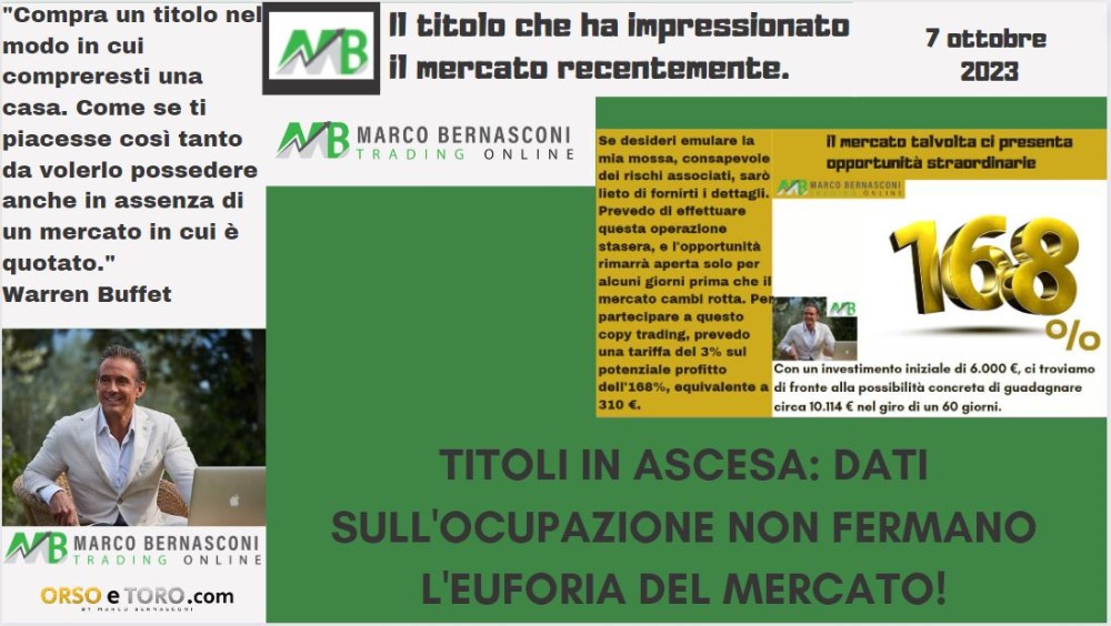 Il titolo che ha mosso il mercato usa il 7 ottobre 2023