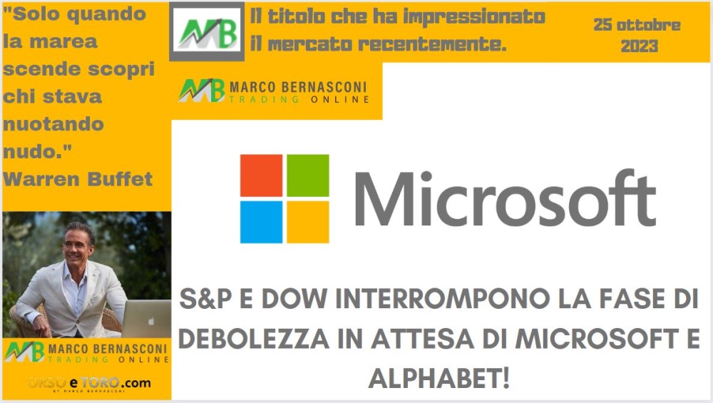 Il titolo che ha mosso il mercato usa il 25 ottobre 2023