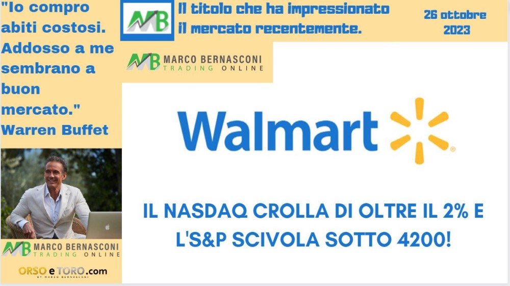 Il titolo che ha mosso il mercato usa il 26 ottobre 2023