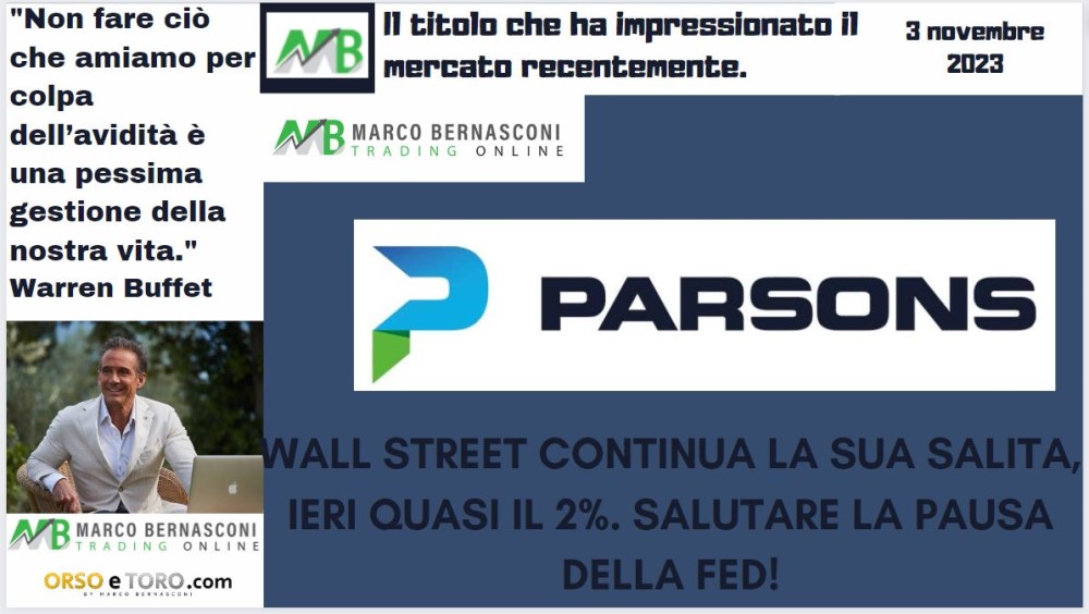 Il titolo che ha mosso il mercato usa il 3 novembre 2023
