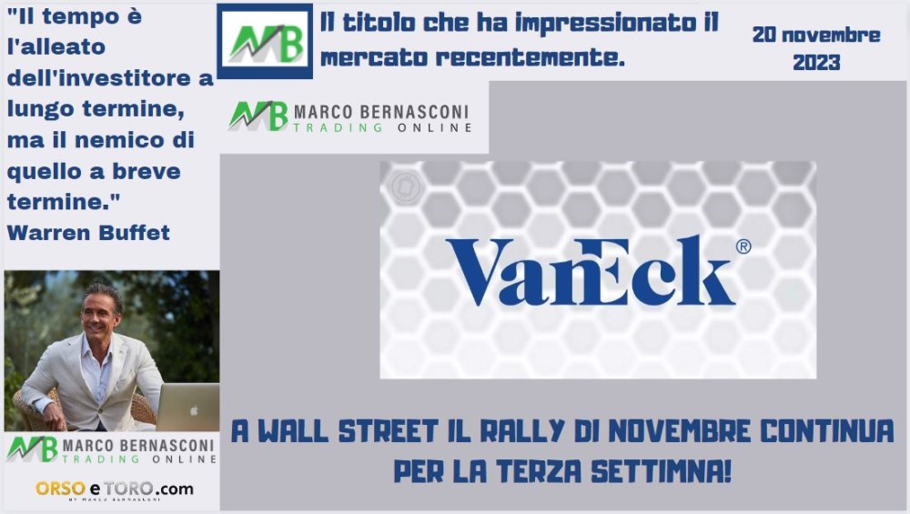 Il titolo che ha mosso il mercato usa il 20 novembre 2023