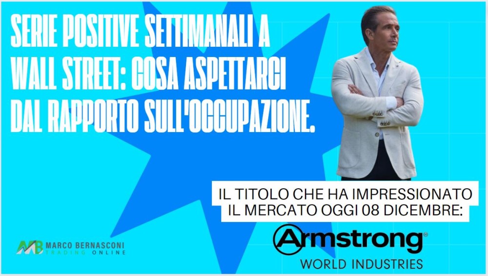 Il titolo che ha mosso il mercato usa il 8 dicembre 2023