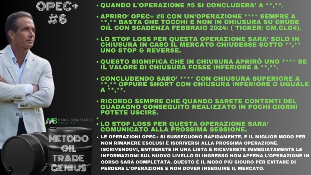 Segnali Petrolio OPEC + per non abbonati