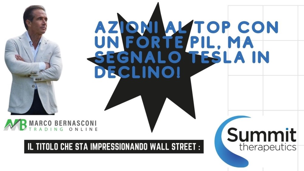 Azioni al Top con un Forte PIL, Ma segnalo Tesla in Declino!