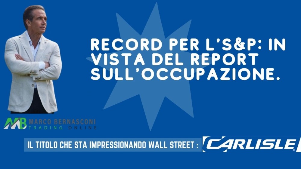 Record per l'SP in vista del report sull'occupazione.