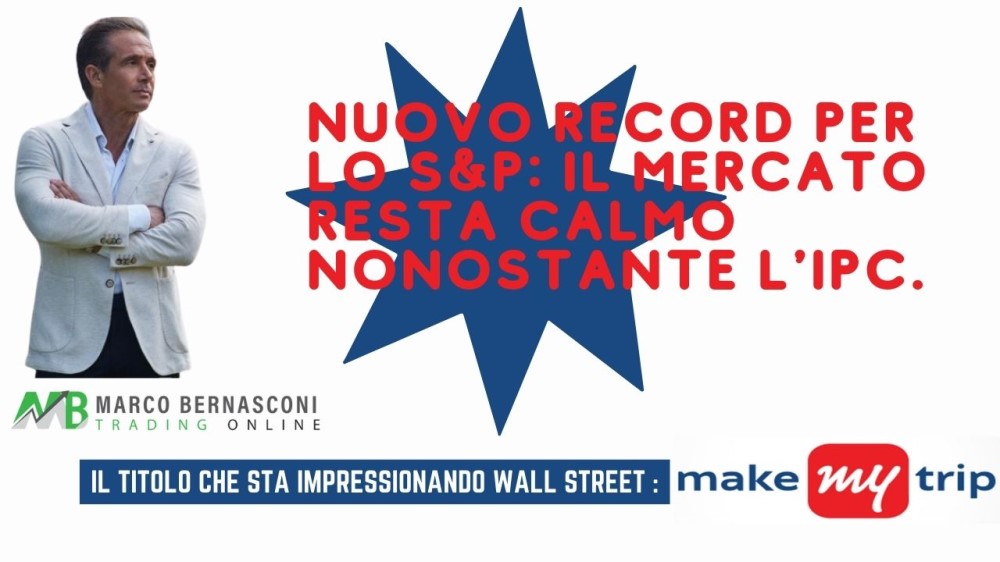 Nuovo record per lo SP il mercato resta calmo nonostante l'IPC.