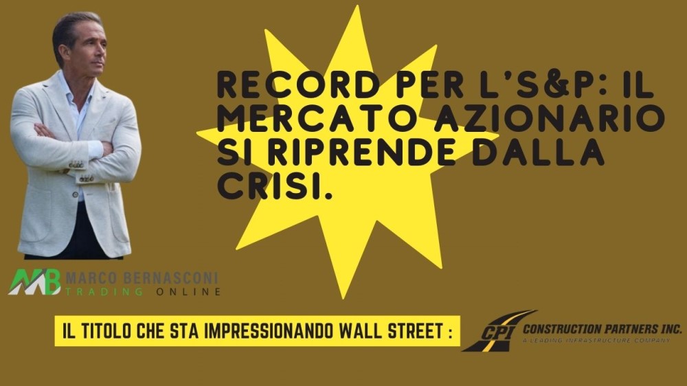 Record per l'SP Il mercato azionario si riprende dalla crisi.