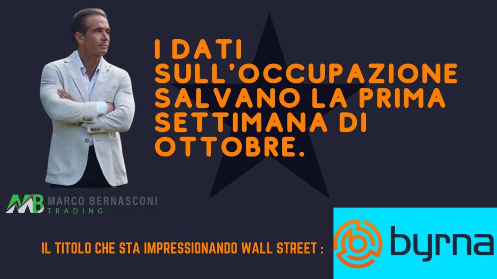 I dati sull'occupazione salvano la prima settimana di ottobre.