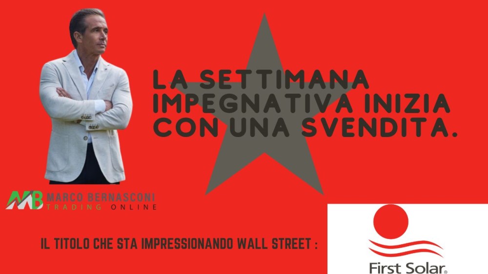 La settimana impegnativa inizia con una svendita.