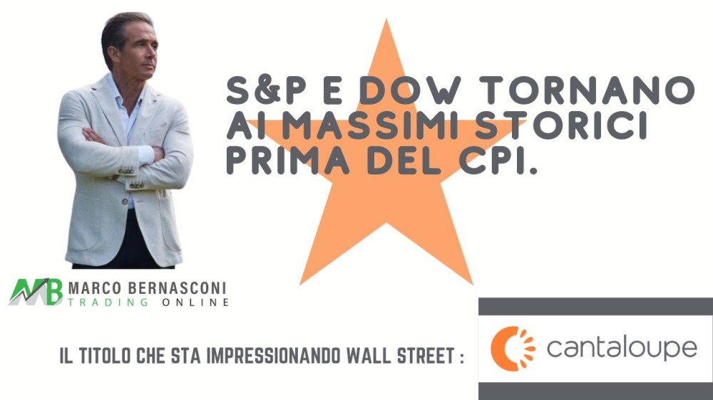 SP e Dow tornano ai massimi storici prima del CPI.