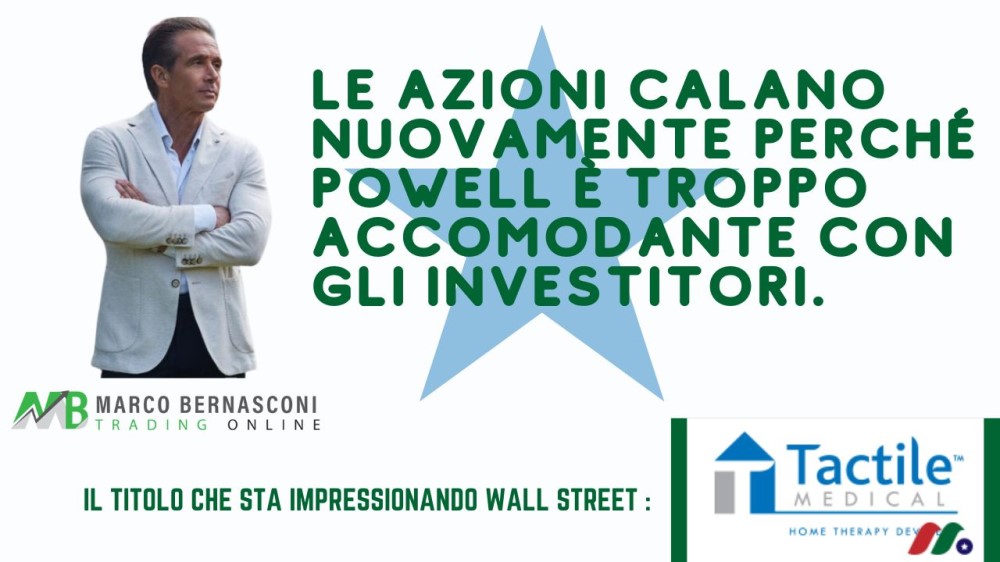Le azioni calano nuovamente perché Powell è troppo accomodante con gli investitori.