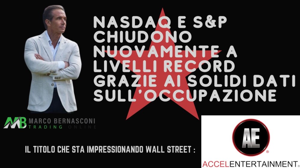 NASDAQ e S&P chiudono nuovamente a livelli record grazie ai solidi dati sull'occupazione