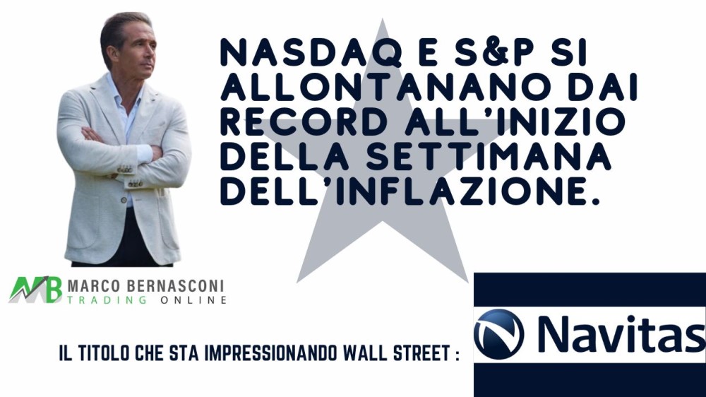 NASDAQ e S&P si allontanano dai record all'inizio della settimana dell'inflazione.