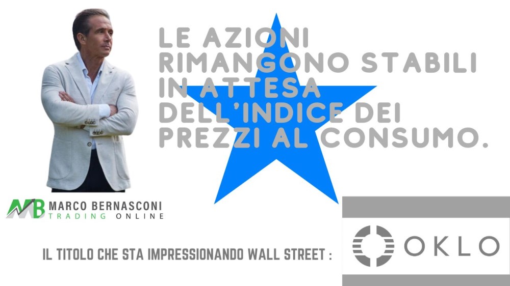 Le azioni rimangono stabili in attesa dell'indice dei prezzi al consumo.
