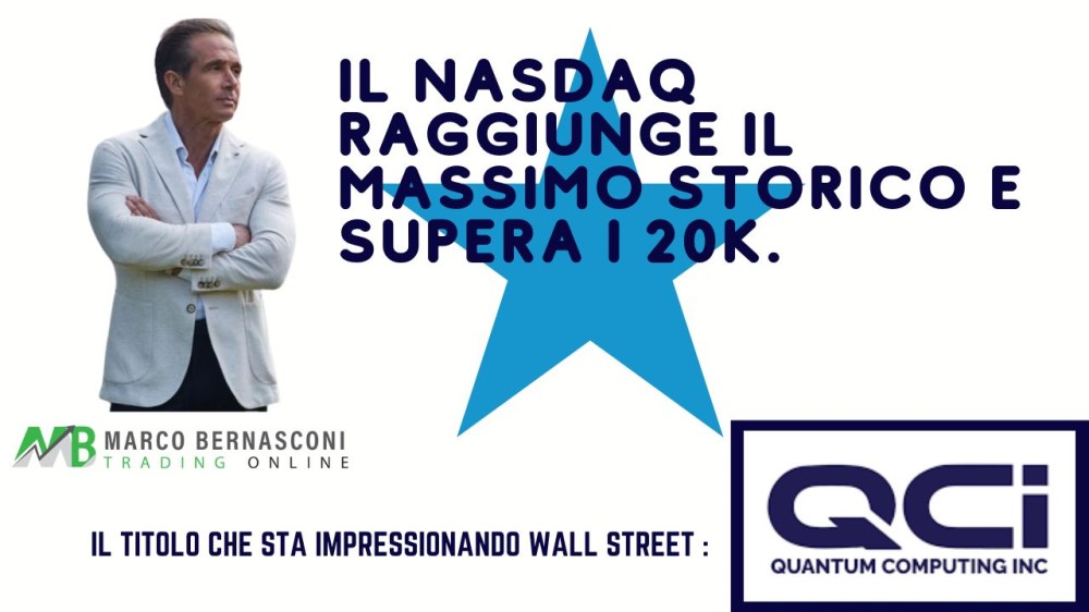 Il NASDAQ raggiunge il massimo storico e supera i 20K.