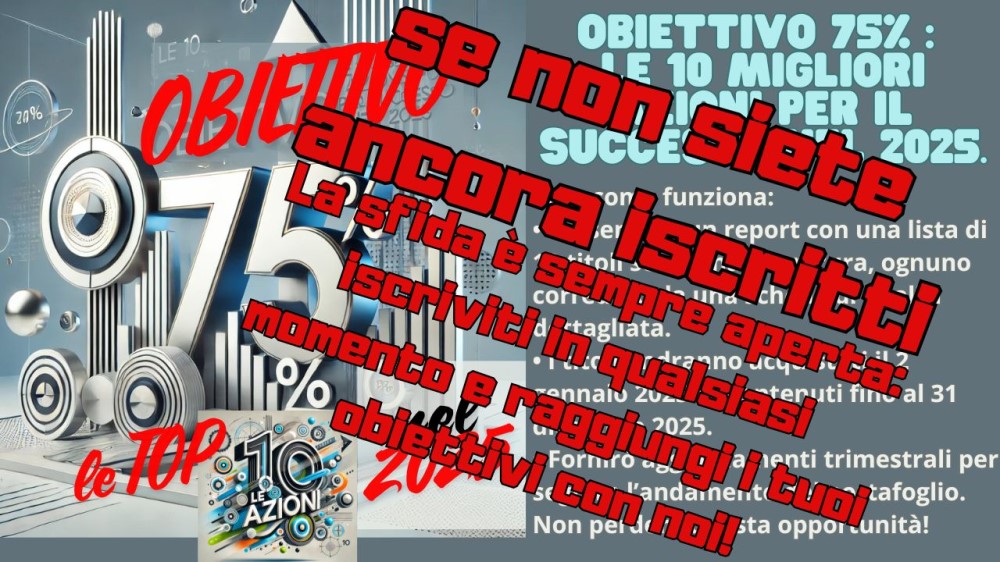 obiettivo 75% sfida sempre aperta