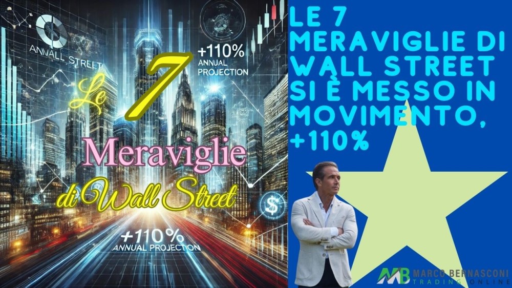 Le 7 Meraviglie di Wall Street si è messo in movimento, +110% in proiezione annuale