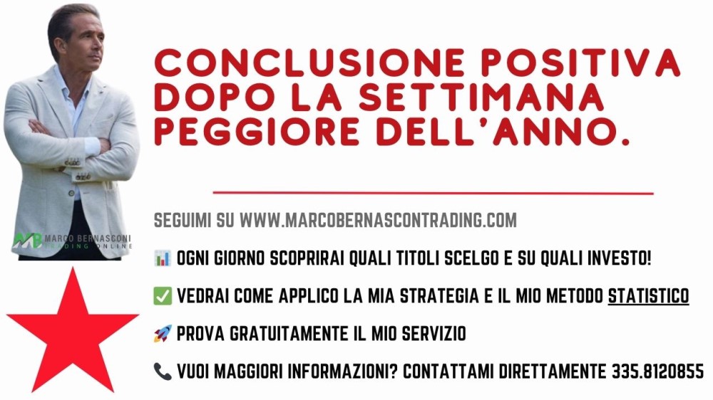 Conclusione positiva dopo la settimana peggiore dell'anno.