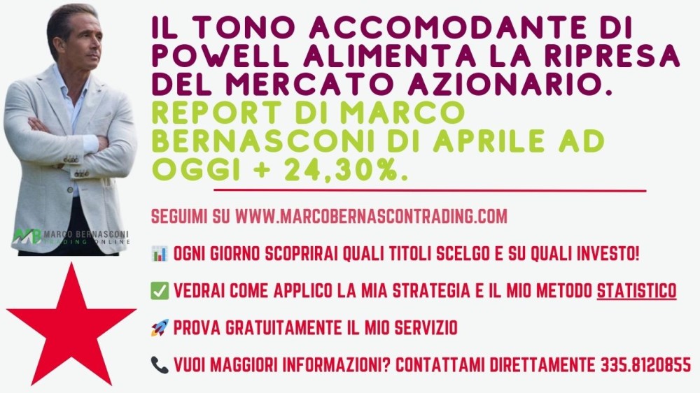 Il tono accomodante di Powell alimenta la ripresa del mercato azionario.