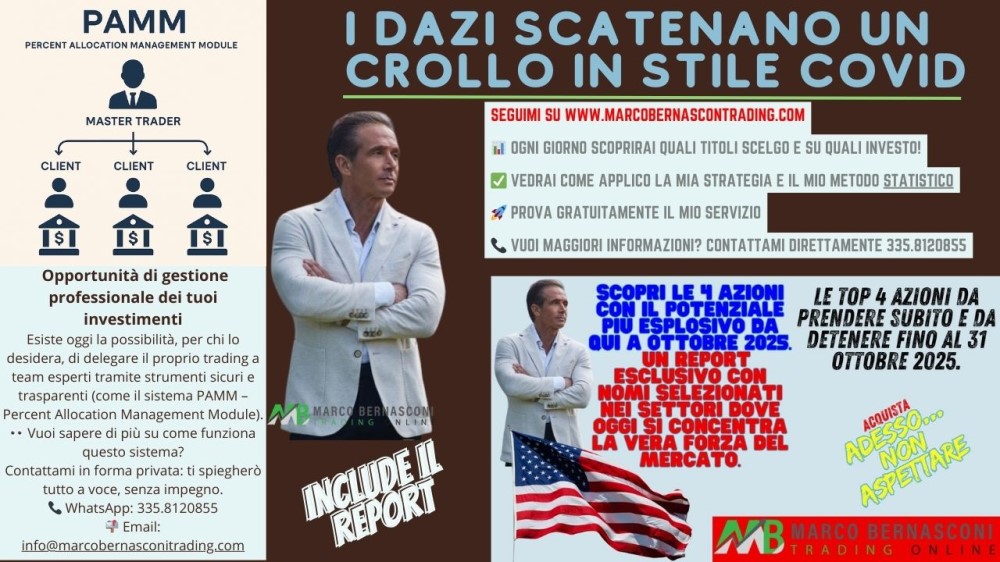 I dazi scatenano un crollo in stile Covid