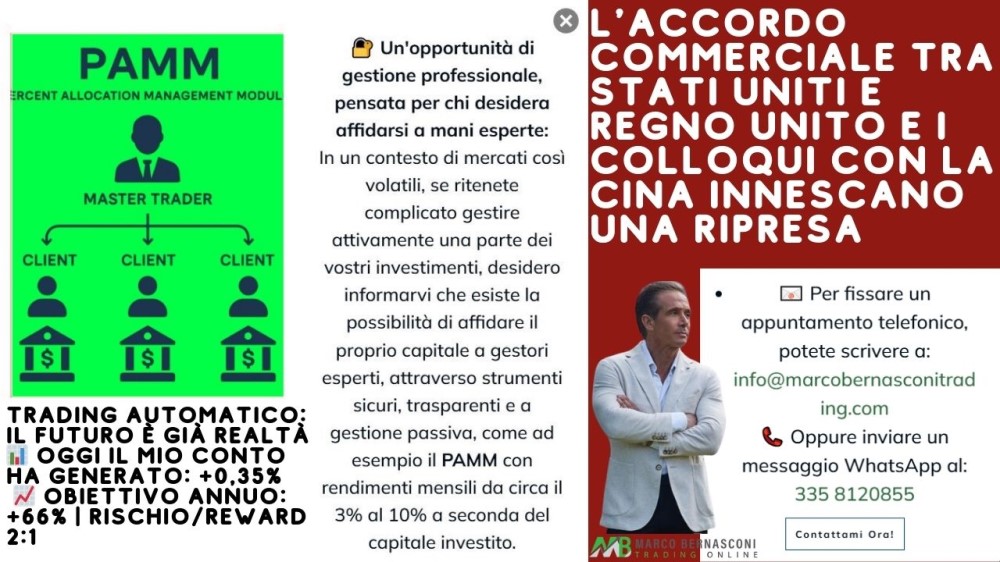 L'accordo commerciale tra Stati Uniti e Regno Unito e i colloqui con la Cina innescano una ripresa