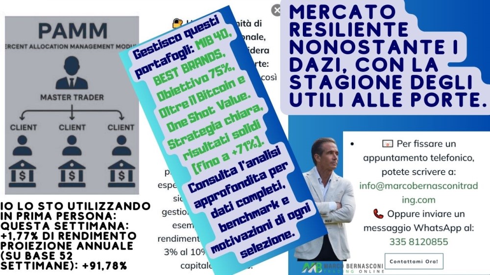Mercato resiliente nonostante i dazi, con la stagione degli utili alle porte.