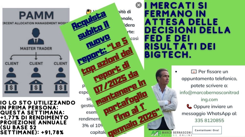 I mercati si fermano in attesa delle decisioni della Fed e dei risultati dei BigTech.