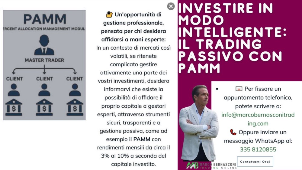Investire in modo Intelligente il Trading Passivo con PAMM