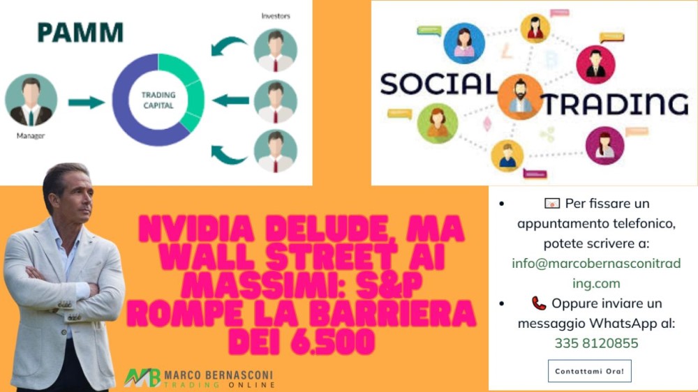 NVIDIA delude, ma Wall Street ai massimi SP rompe la barriera dei 6.500